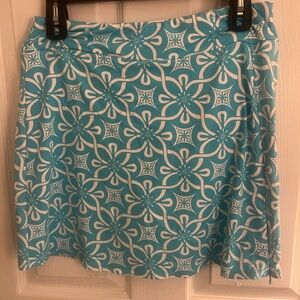 Lulu-B Turquoise and White Skirt sz S
